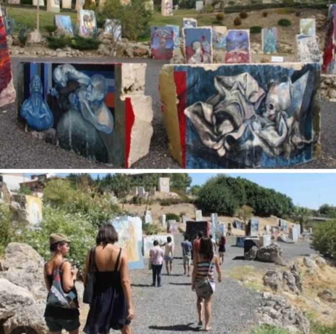 Veduta del parco e del paesaggio attorno a La Valle Incantata